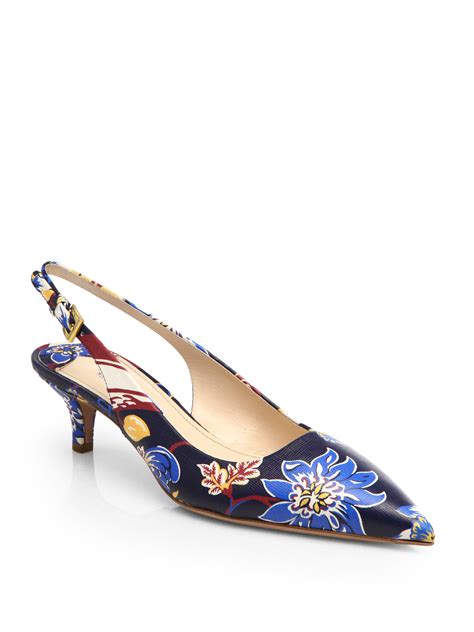 prada floral heels